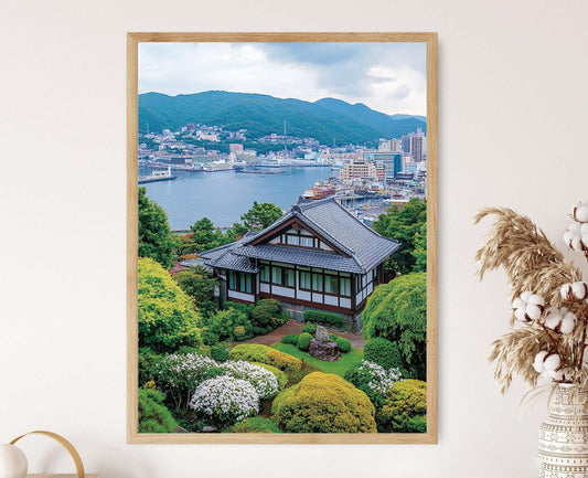 Affiche Nagasaki Glover Garden – Poster Architecture Historique du Japon