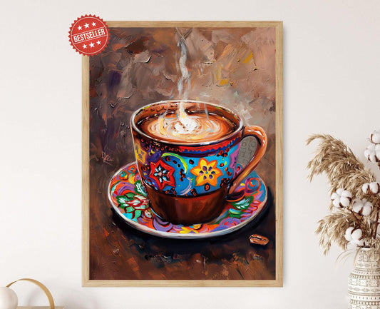 Affiche Chocolat Chaud Mexicain – Imprimé de Boisson Classique
