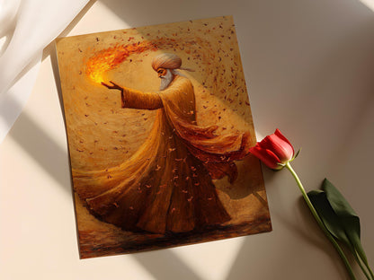 Affiche Rumi – Poster Poésie Soufie et Lumière Divine