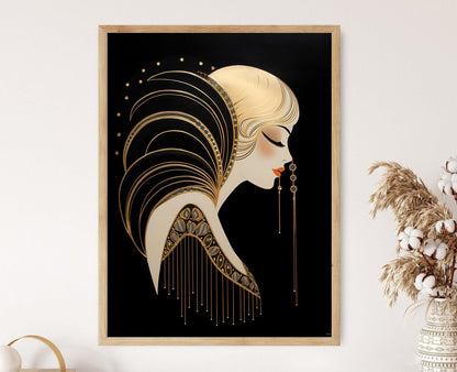 Affiche Art Déco – Poster Élégant des Années Folles