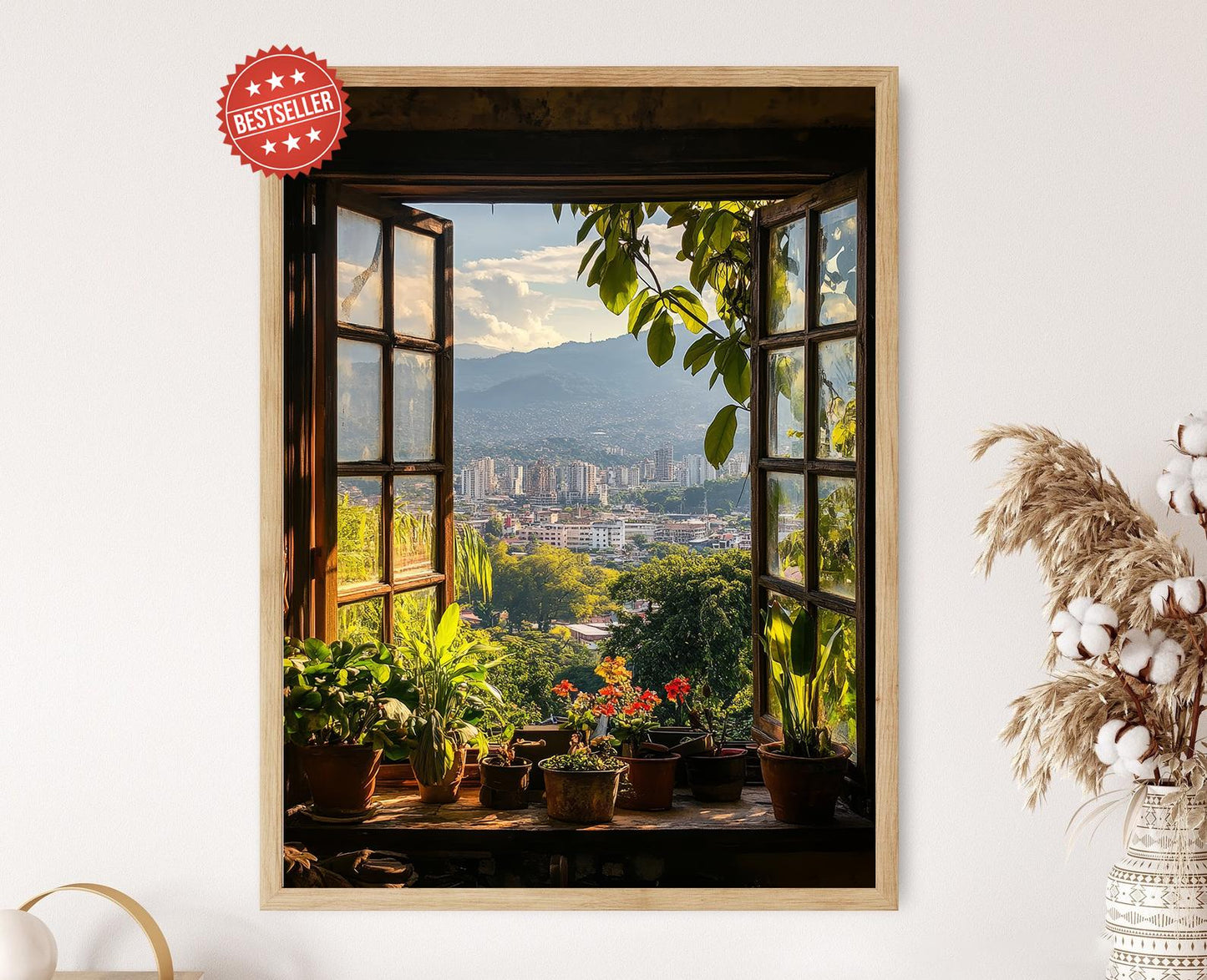 Affiche Caracas – Vue coloniale sur El Ávila à Venezuela