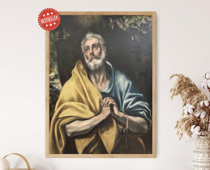 Affiche El Greco 'Les Larmes de Saint Pierre' – Impression Giclée Art Religieux