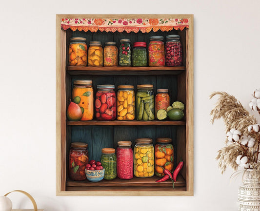 Affiche Art Populaire Indienne – Impression Murale Broderie Rajput