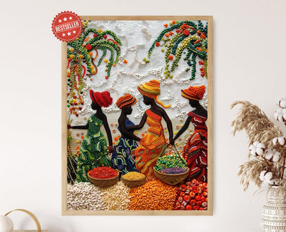 Affiche Jollof Nigérian - Imprimé artistique pour une cuisine africaine vibrante