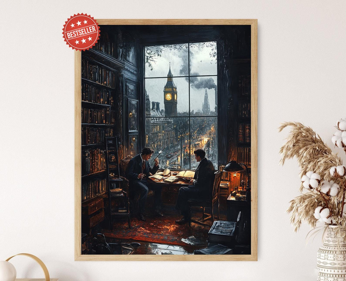 Affiche Sherlock Holmes – Poster Art Classique de Mystère