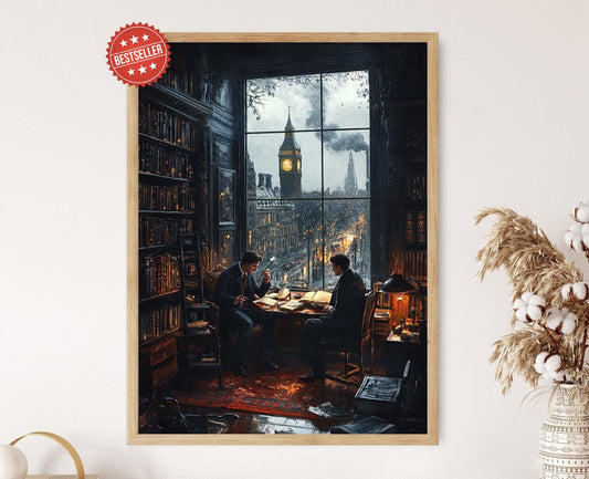 Affiche Sherlock Holmes – Poster Art Classique de Mystère