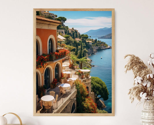 Affiche Côte d'Azur – Poster Évasion Côtière Élégante