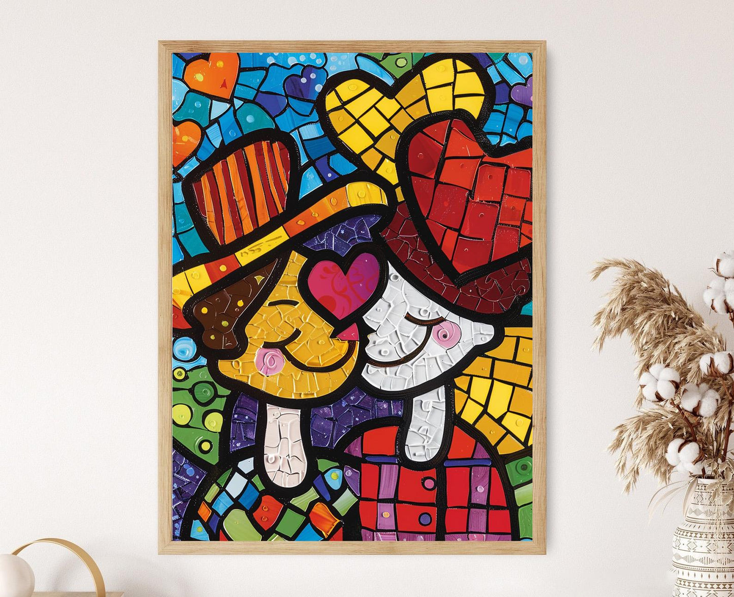 Affiche Pop Art Abstraite – Impression Éclatante aux Couleurs Audacieuses