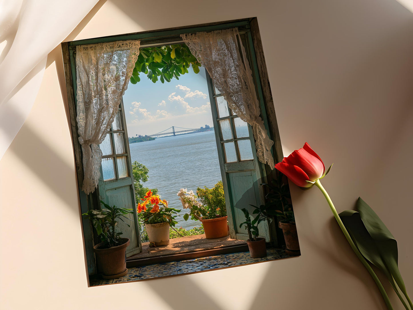 Affiche Maracaibo – Poster Art Vue Ouverte sur le Lac Tropical