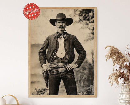 Affiche Wyatt Earp – Poster Art Cowboy Vintage Western Americana