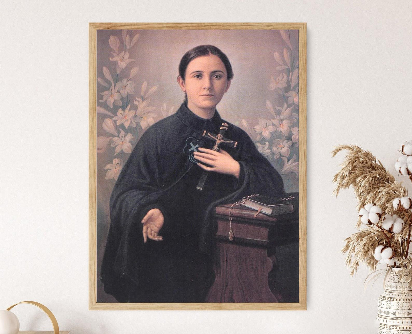 Affiche St. Gemma Galgani – Poster Art Devotionnelle Catholique