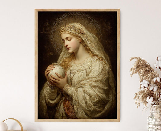 Affiche Marie Madeleine – Impression d'art Renaissance, Jarre d'Albâtre