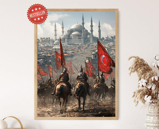 Affiche Janissaires Ottomans – Impression Chute de Constantinople