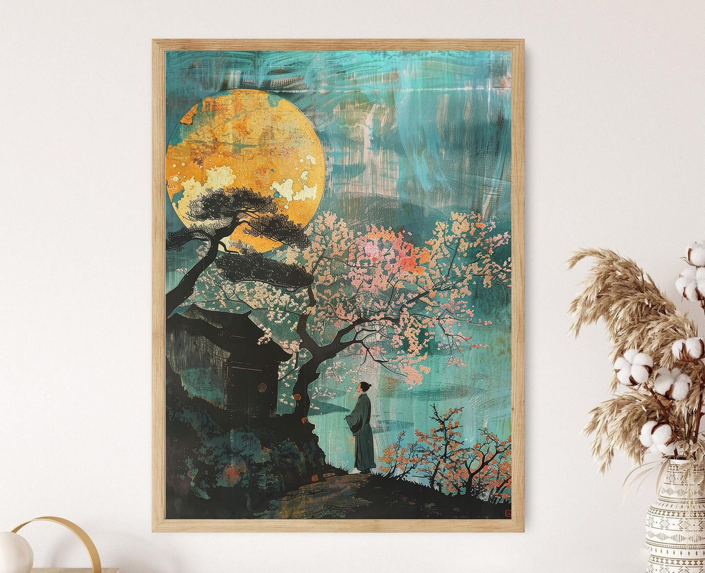 Affiche Art Japonais – Impression de Jardin Serein, Design Authentique