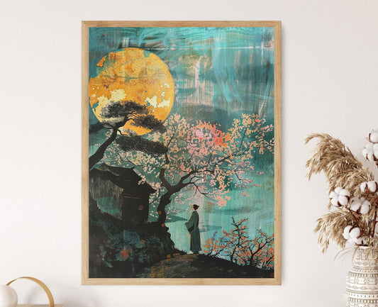 Affiche Art Japonais – Impression de Jardin Serein, Design Authentique