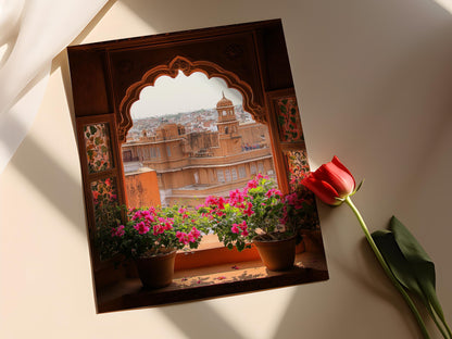 Affiche Bikaner – Poster Art de la ville du Rajasthan en Inde