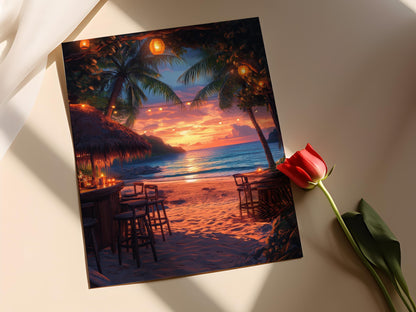 Affiche Baie de Sancho – Art Print de la Vie Insulaire Brésilienne