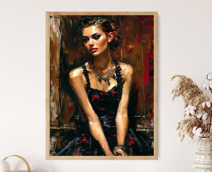 Affiche Beauté Captivante – Édition Chic en Papier Mat