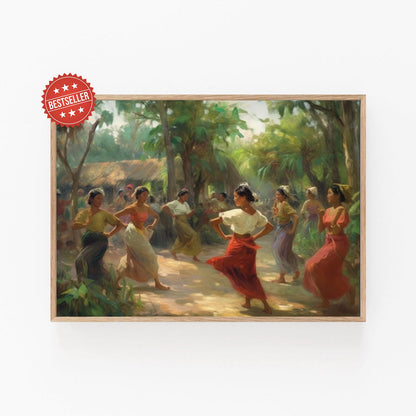 Affiche Tinikling – Poster Art de la danse philippine vibrante