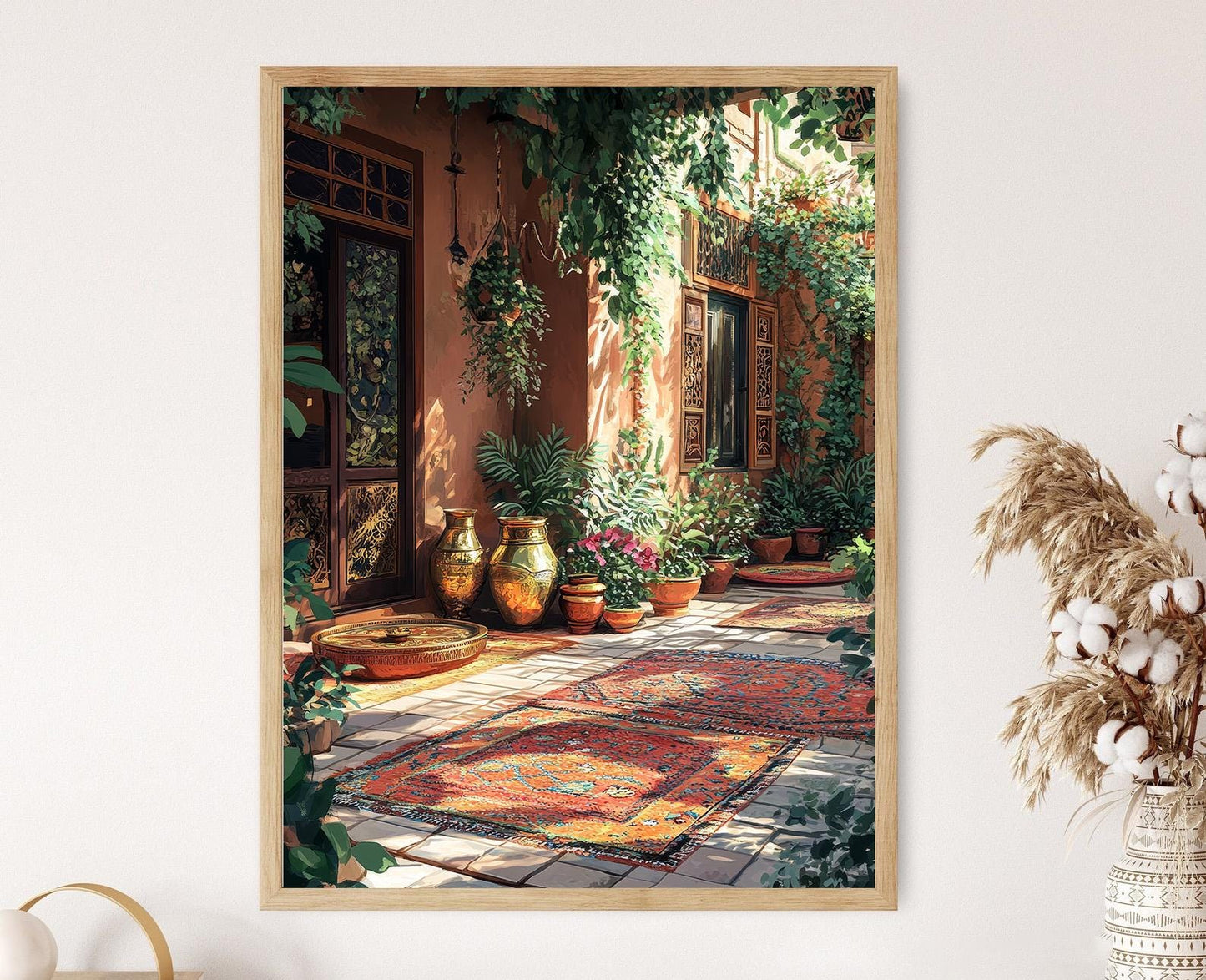 Affiche Sialkot – Poster Décoratif en Laiton, Illustration Punjabi