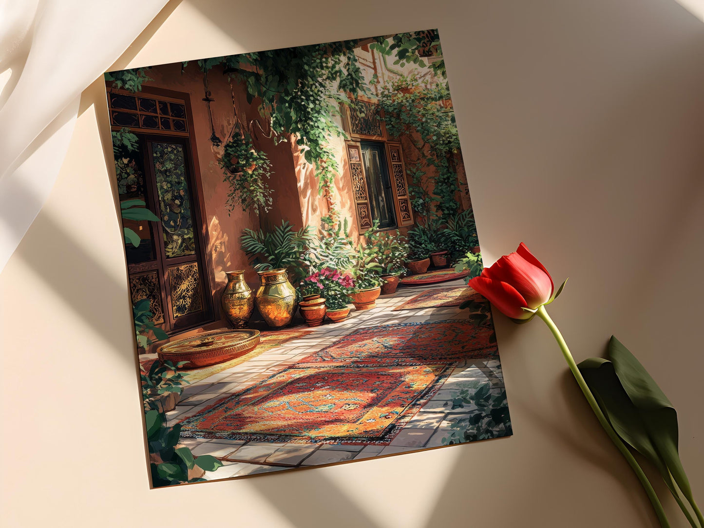 Affiche Sialkot – Poster Décoratif en Laiton, Illustration Punjabi