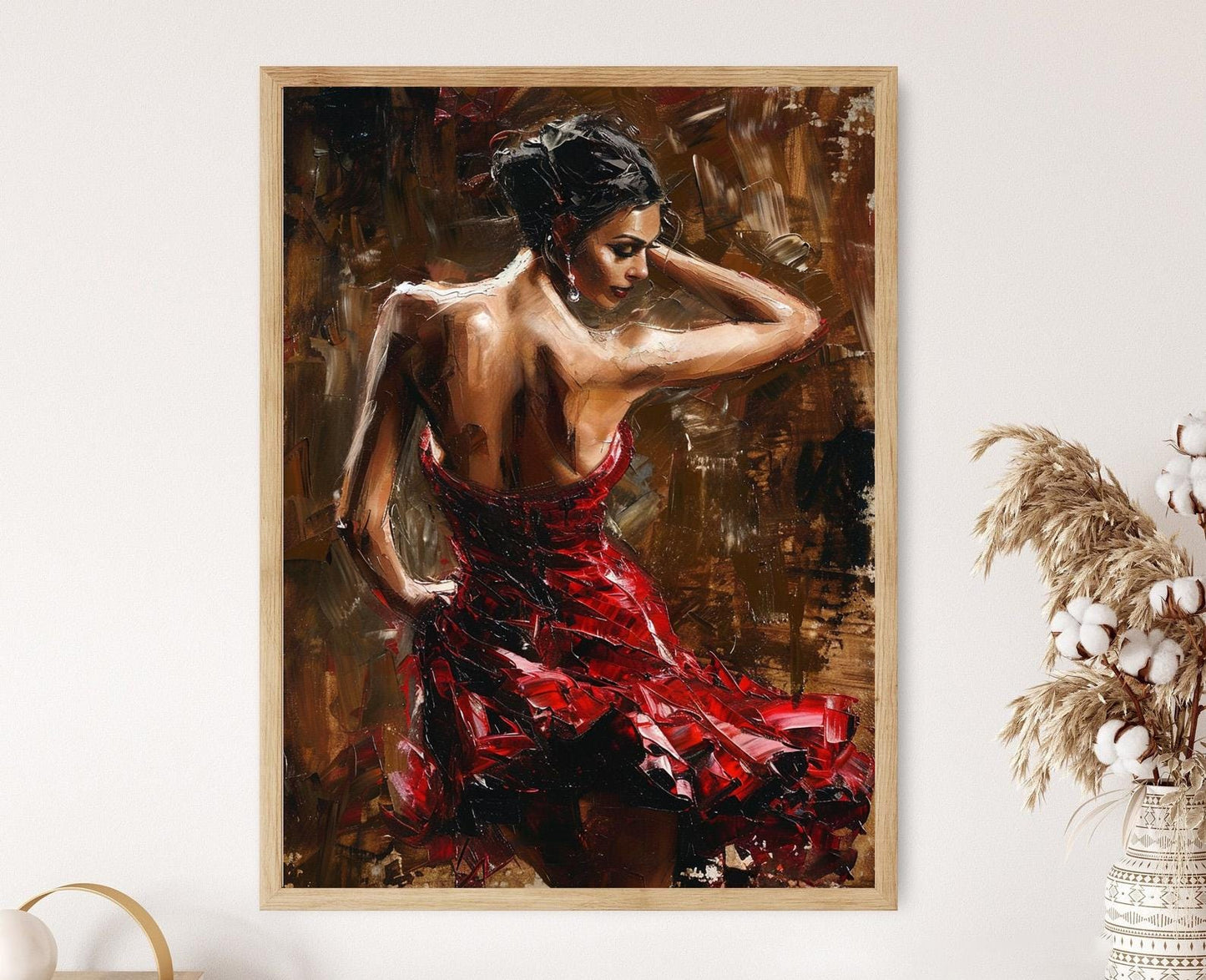 Affiche Art Érotique – Danse Passionnée, Tango Évocateur, Décor Salon
