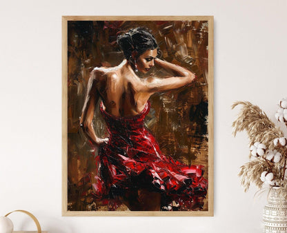 Affiche Art Érotique – Danse Passionnée, Tango Évocateur, Décor Salon