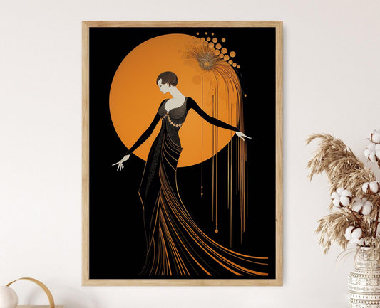 Affiche Art Déco – Poster Élégance de l'Époque Dorée, Décor Vintage
