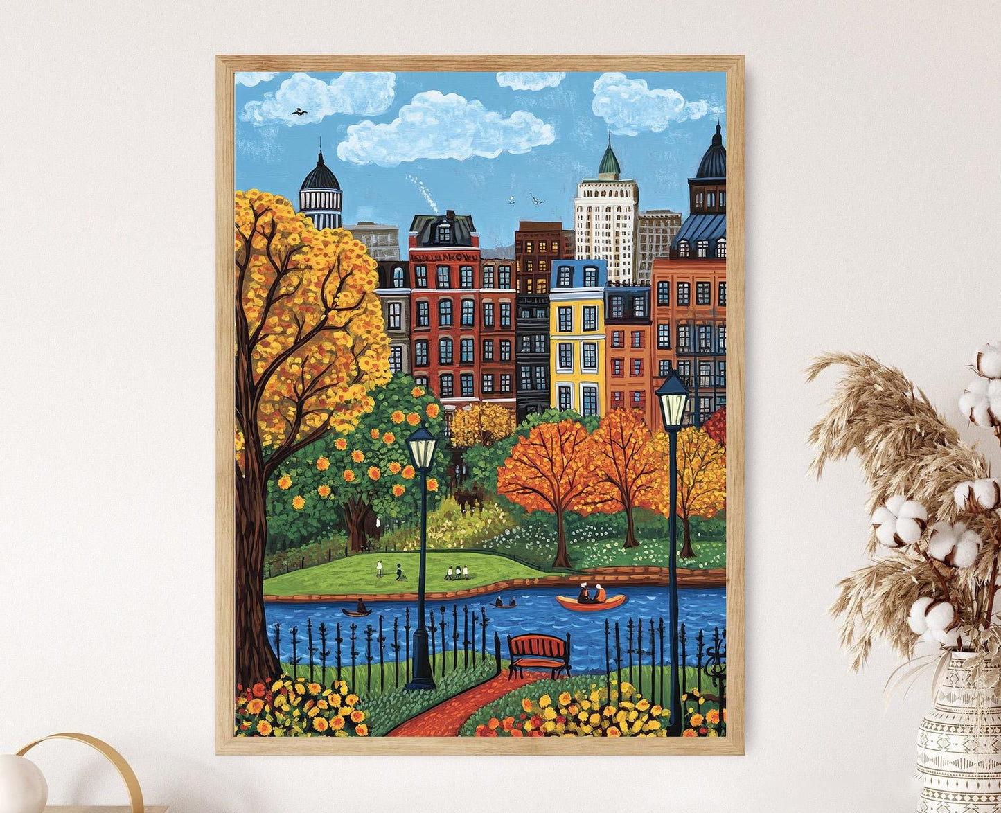 Affiche Boston – Poster Ville Vibrante et Édifices Historiques