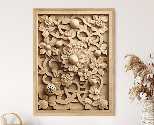 Affiche Motifs Jali – Poster Art Indien avec Designs Traditionnels