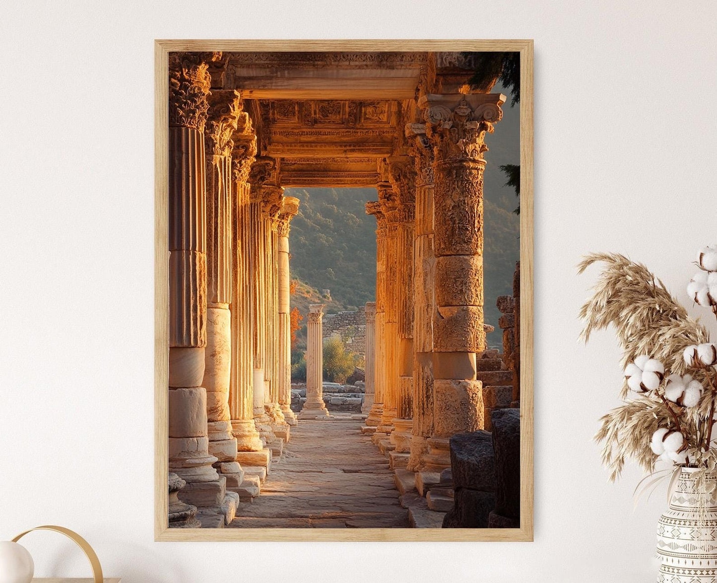 Affiche Temple d'Artémis – Impression artistique d'Éphèse au lever du jour