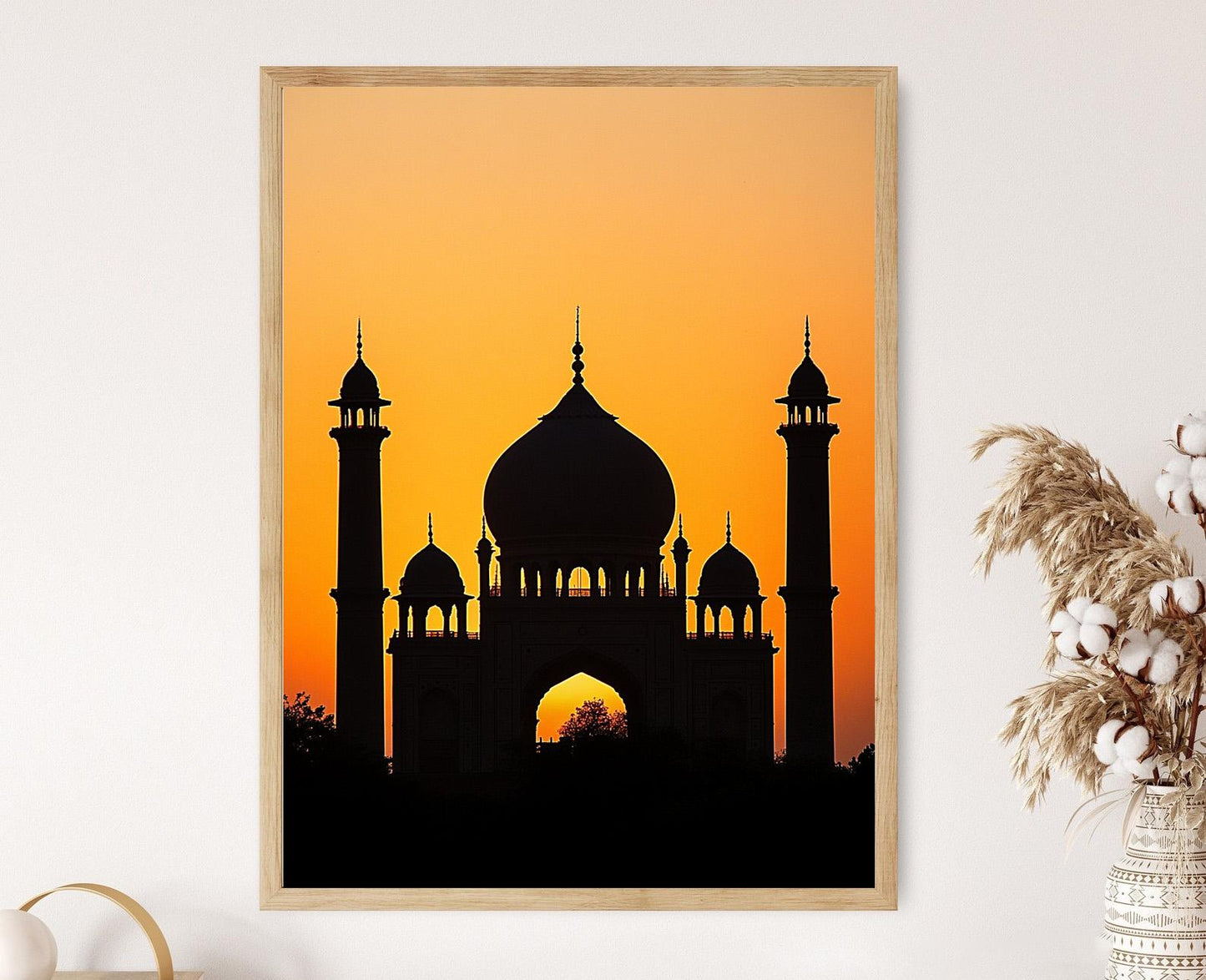 Affiche Aurangabad – Poster Silhouette du Bibi Ka Maqbara au crépuscule