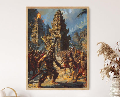 Affiche Empire Majapahit – Impression Art Décor Historique Asie du Sud-Est