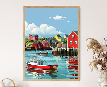 Affiche Halifax – Poster Art Ville sur Papier Mat