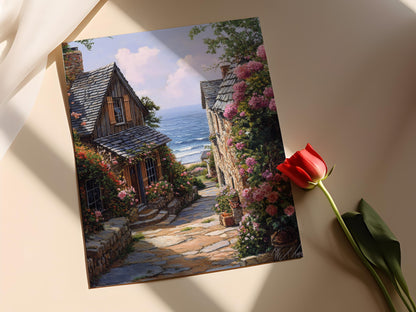 Affiche Carmel by the Sea – Impression artistique du village côtier californien