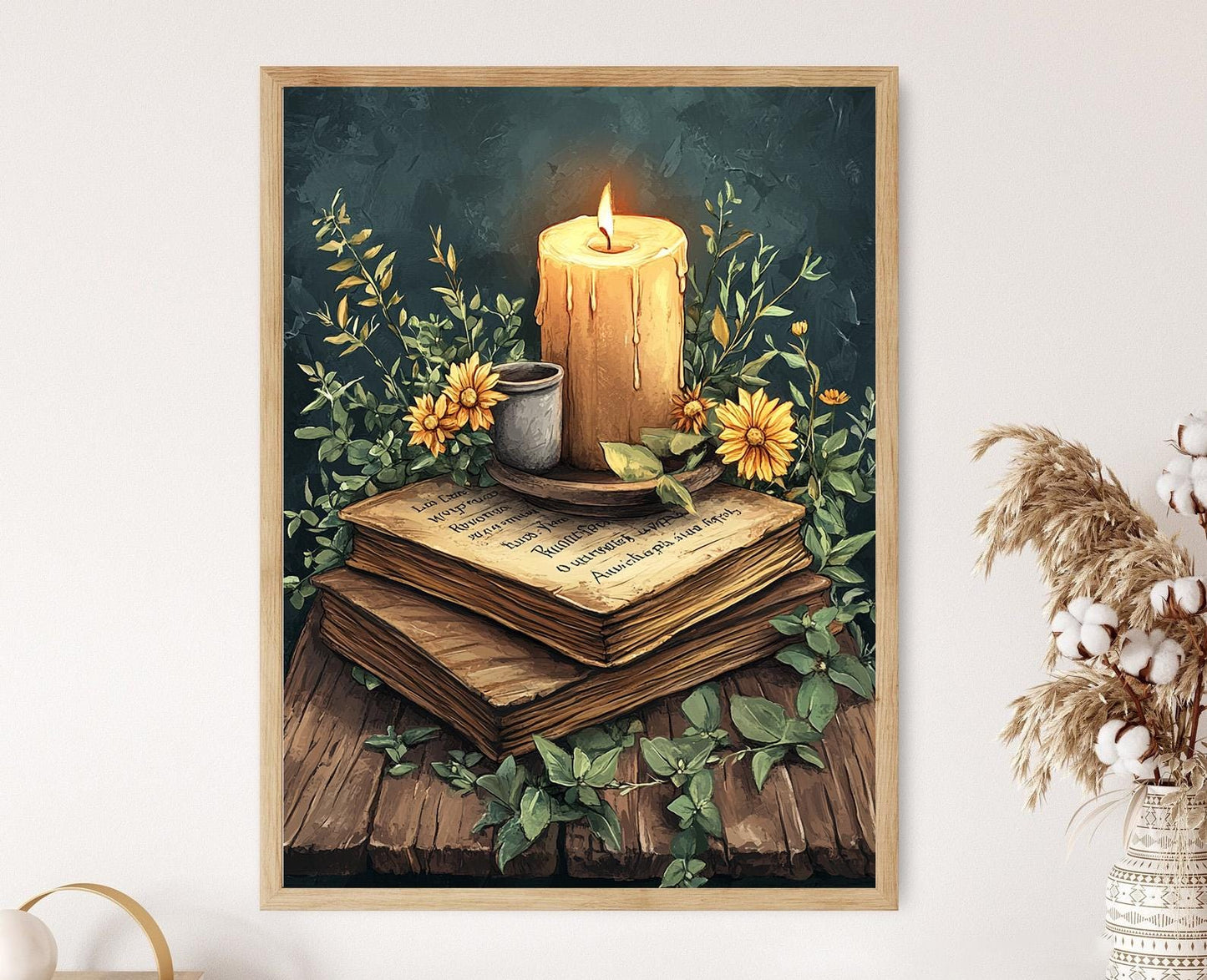 Affiche Citation Chrétienne – Illustration Art Print Foi Rustique