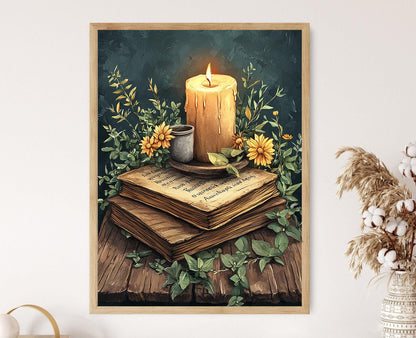 Affiche Citation Chrétienne – Illustration Art Print Foi Rustique