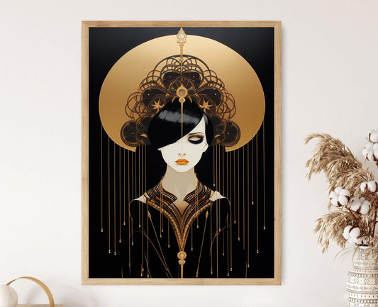 Affiche Art Déco Gatsby – Poster Glamour Urbain des Années Folles