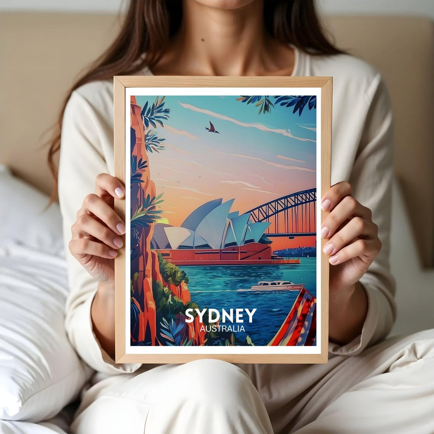 Affiche Sydney – Poster Opéra et Ville d’Australie