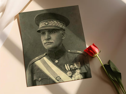 Affiche Vintage Reza Shah Pahlavi – Poster Art Royal Iranien