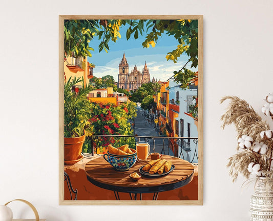 Affiche Jalisco Tamales – Illustration Petit-Déjeuner Mexicain