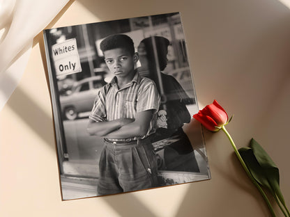 Affiche Droits Civiques – Poster Historique "Réservé aux Blancs"