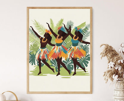 Affiche Meke Fijien – Poster Art de la Danse Culturelle
