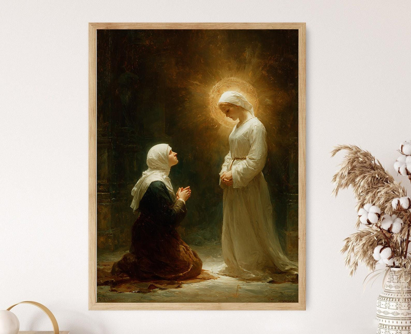 Affiche Miraculeuse – Imprimé de la Vierge Marie et Médaille de Saint Catherine