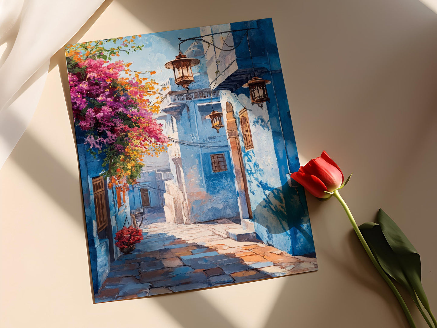 Affiche Scène de Rue à Jodhpur – Poster Décor Traditionnel Indien