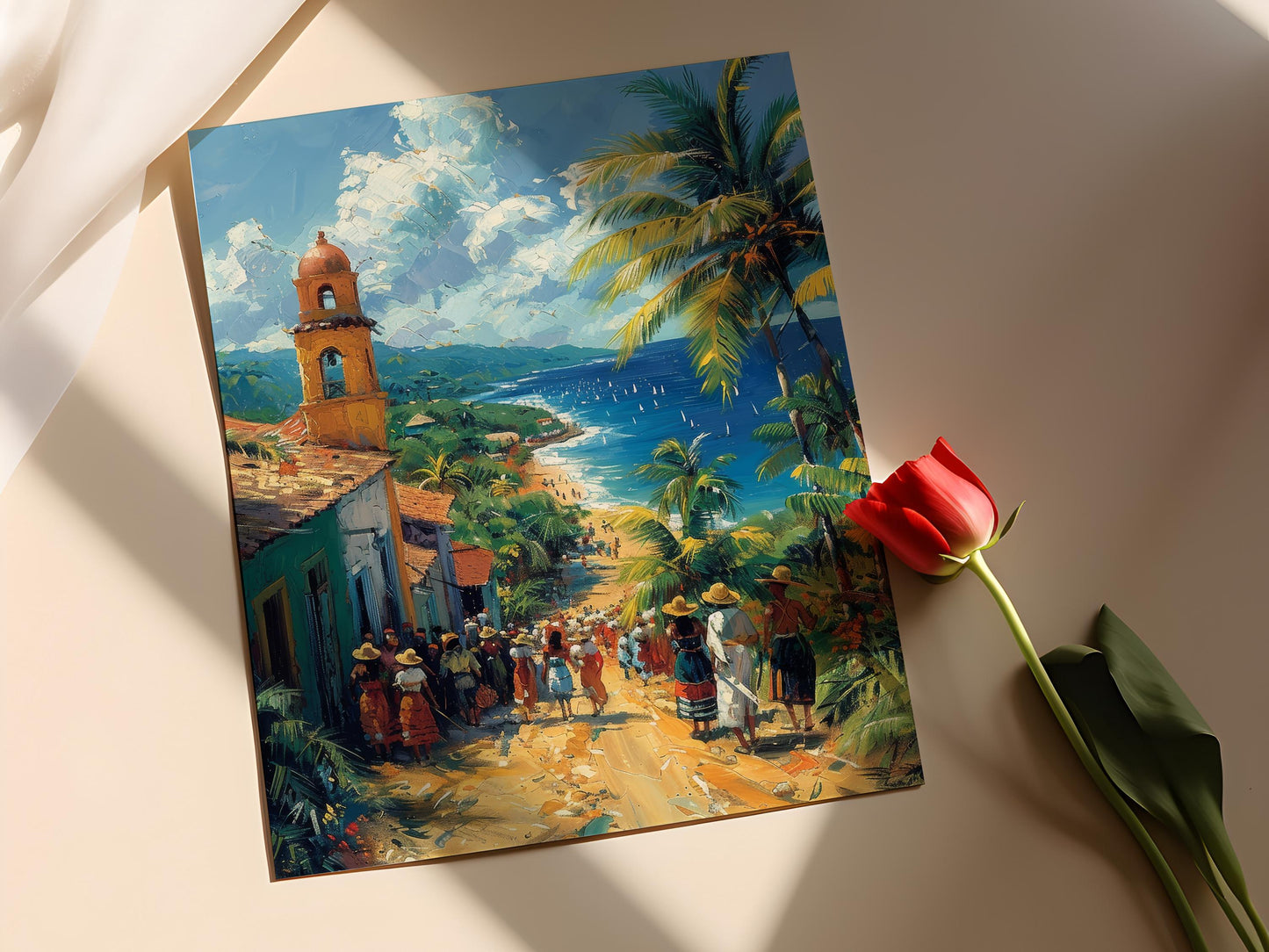 Affiche Culture Garifuna – Impression Art de Danse et Musique Traditionnelle