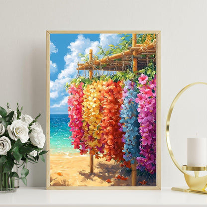 Affiche Hawaïenne – Poster Fleurs Tropicales et Orchidées