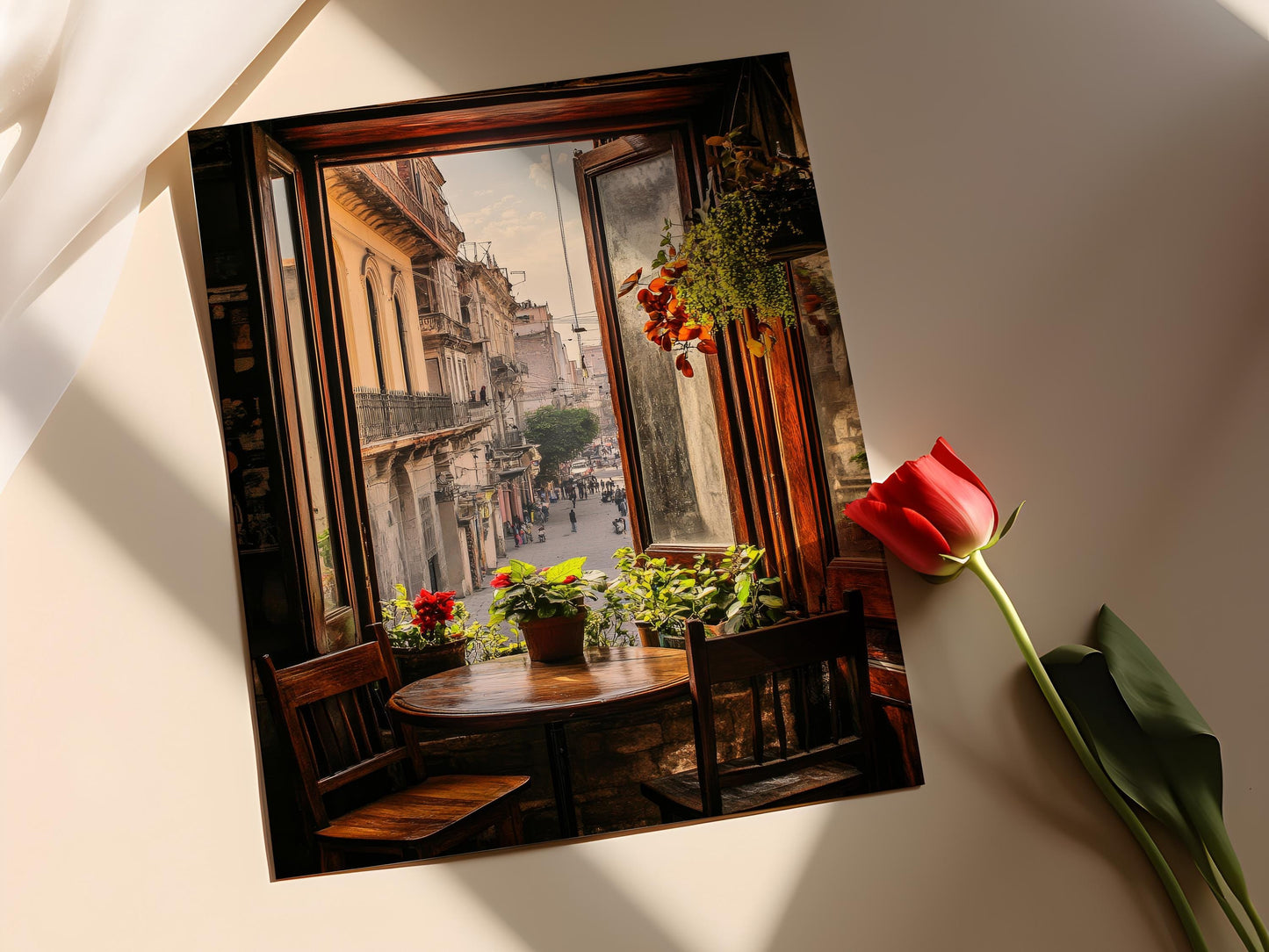 Affiche Lima – Vue de la Plaza Mayor et Impression Lavande