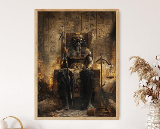 Affiche Osiris – Poster de l'Art du Dieu de l'Au-delà et de Ma'at