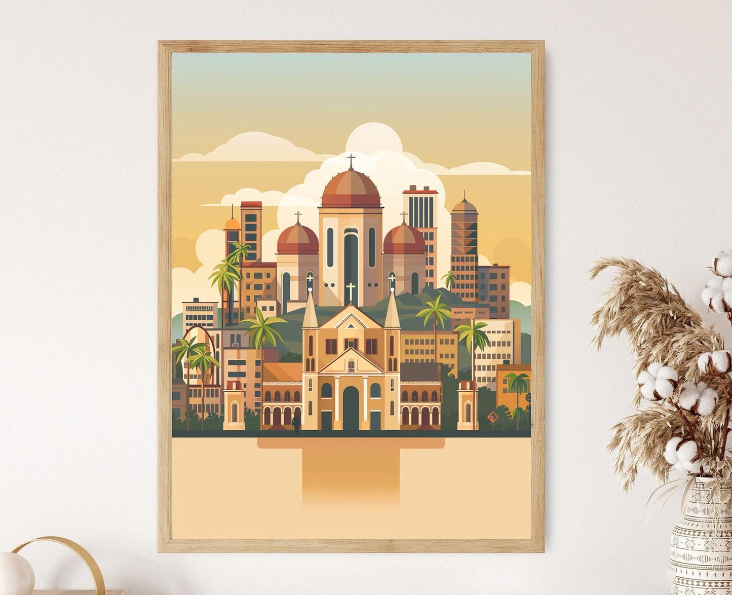 Affiche Éthiopie – Poster Cathédrale de la Sainte-Trinité et Musée National